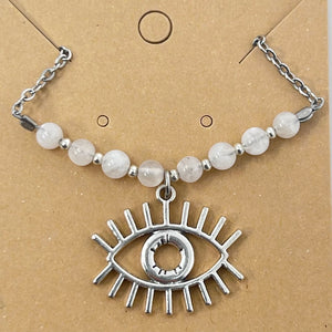 Necklace by SoukSkin - Moonstone Cosmic Eye