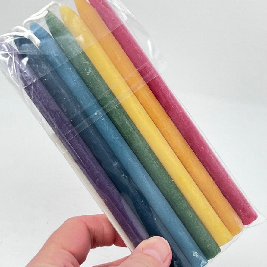 Candles - Beeswax Chakra Set (Hanukkah Set)