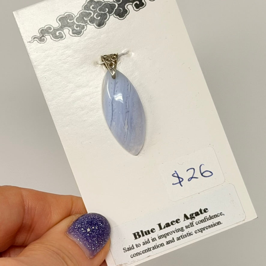 Pendant - Blue Lace Agate