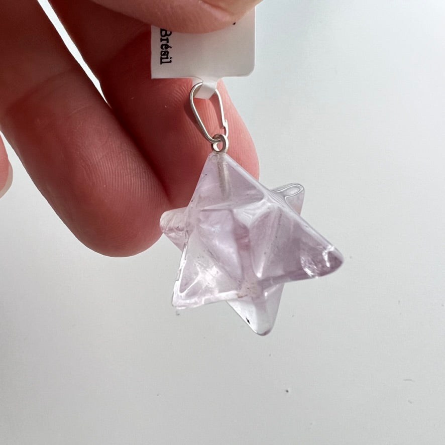 Amethyst Merkaba Pendant
