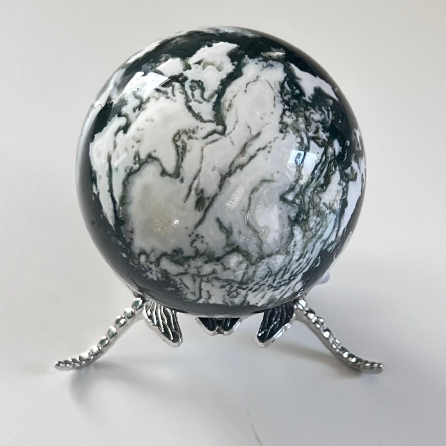 Sphere - Moss Agate - $47