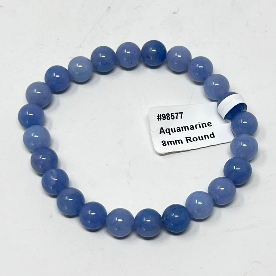 Bracelet - Aquamarine 8mm
