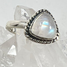 Load image into Gallery viewer, Ring - Rainbow Moonstone - Size 7
