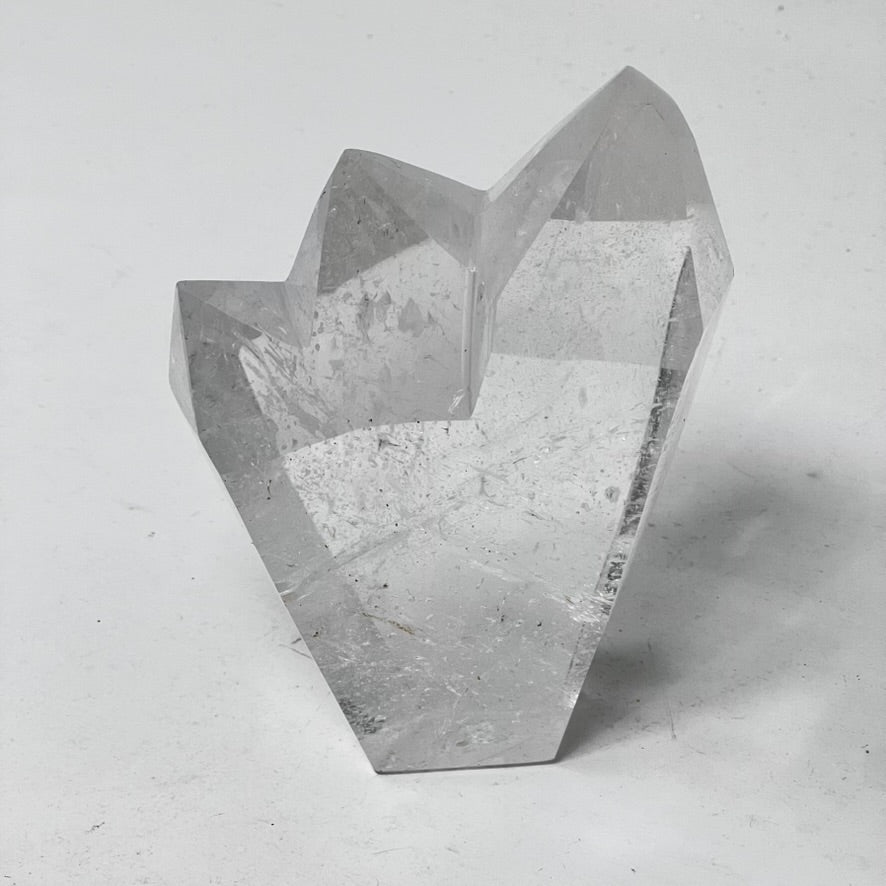 TLC Clear Quartz Triple Point Tower