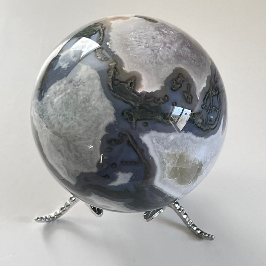 Sphere - Moss Agate - $77