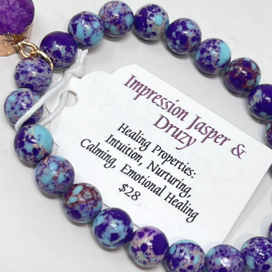 Bracelet by SoulSkin - Impression Jasper & Druzy