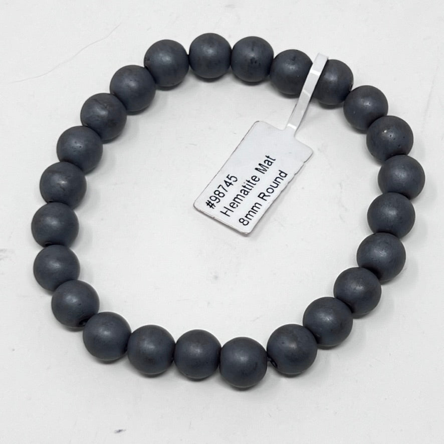 Bracelet - Hematite (Matte) 8mm