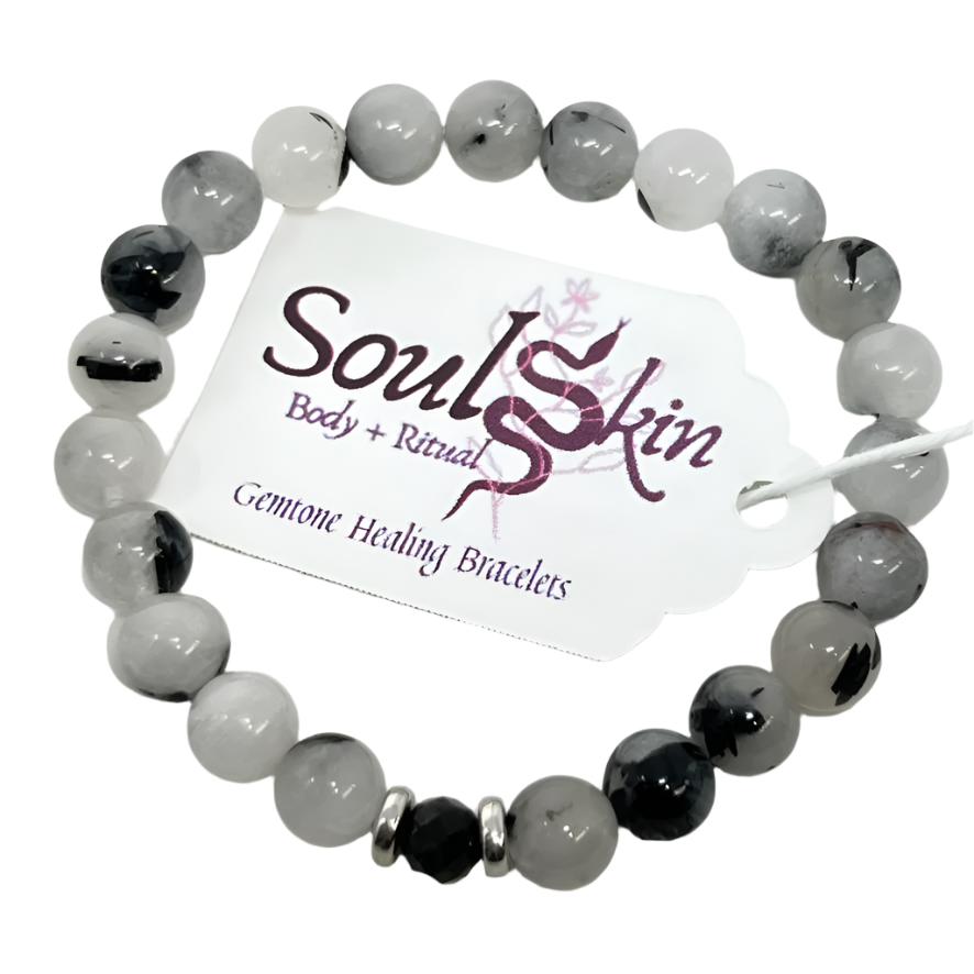 Bracelet by SoulSkin - Tourmalated Quartz