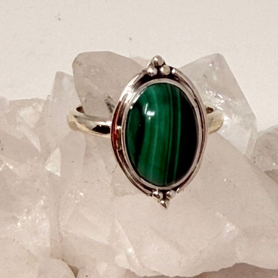 Ring - Malachite - Size 10