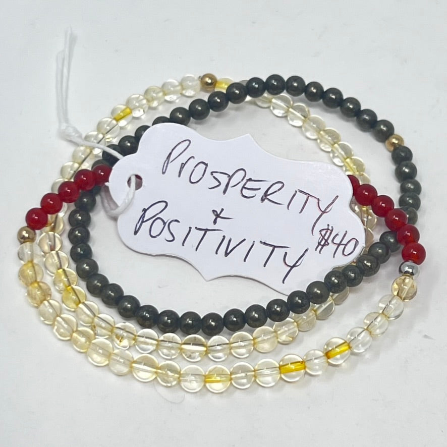 Bracelet by SoulSkin - Prosperity & Positivity Set