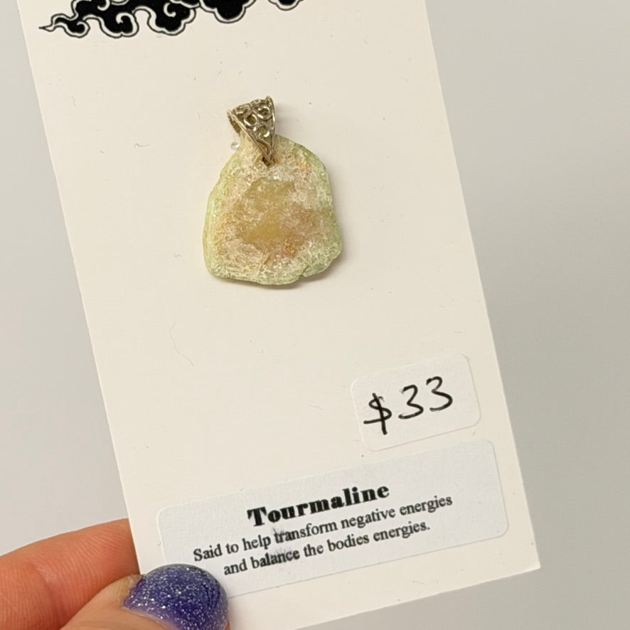 Pendant - Tourmaline (Green)