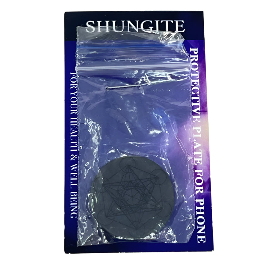 Shungite Engraved Cell Phone Stick-On (4 Options)