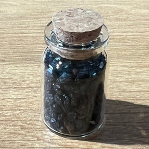 Crystal Chips - Black Tourmaline (In Glass Vial)