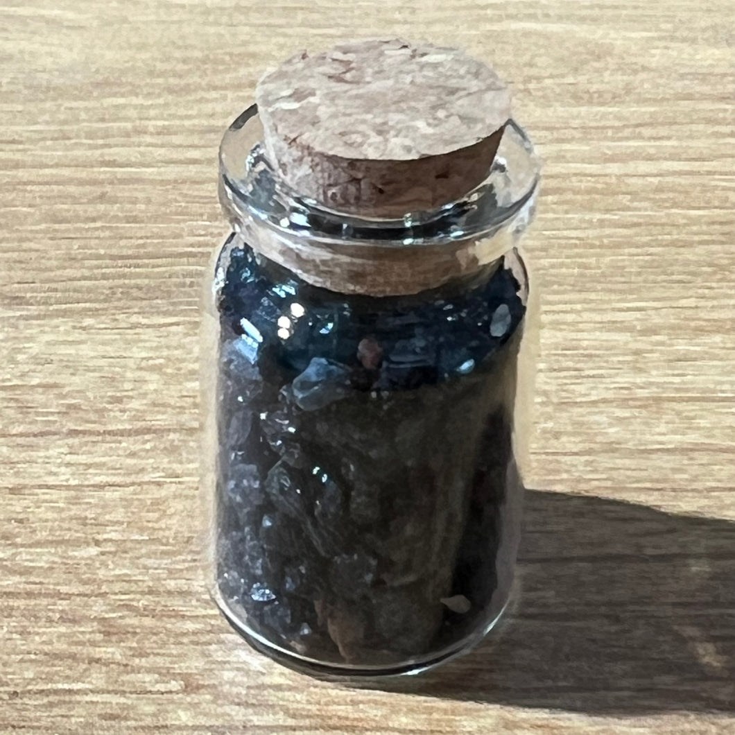 Crystal Chips - Black Tourmaline (In Glass Vial)