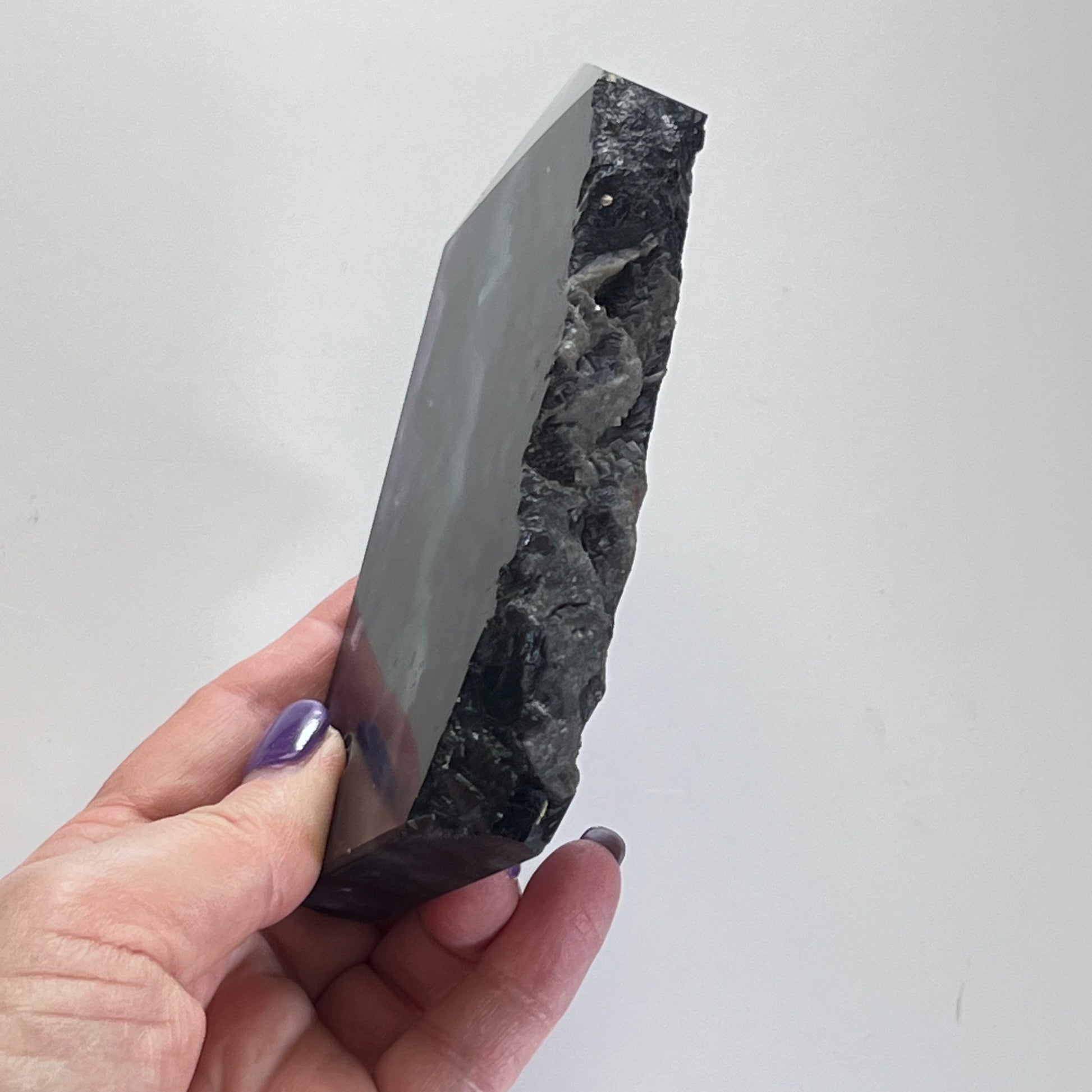 Rainbow Fluorite Slice with Rough Edge - $108