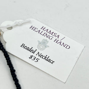 Necklace by SoulSkin - Hamsa/Healing Hand Beaded