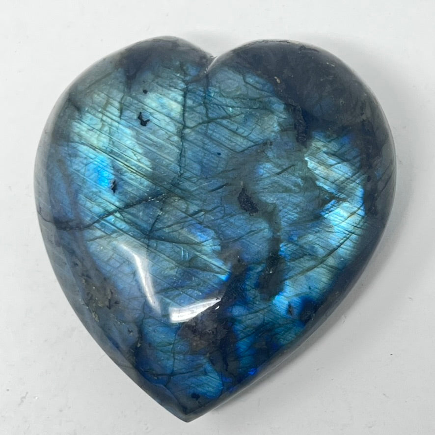 TLC Large Labradorite Puffy Heart
