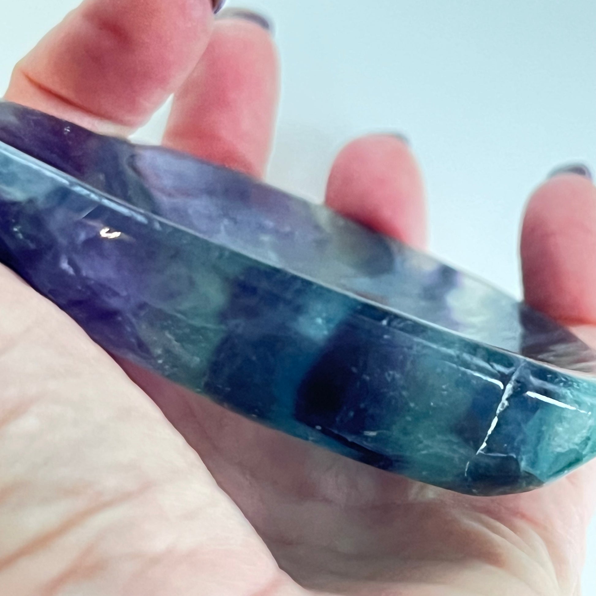 Rainbow Fluorite Heart Bowl