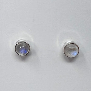 Earrings - Moonstone (Round)