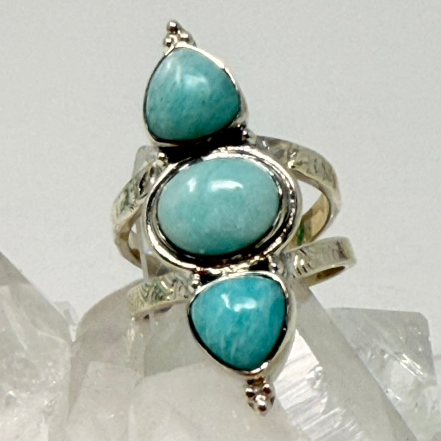 Ring - Amazonite (Quebec) - Size 8