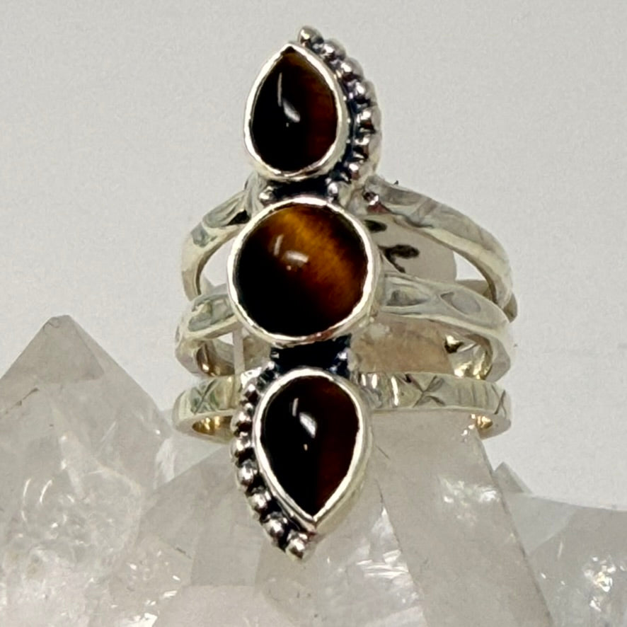 Ring - Tigers Eye - Size 5