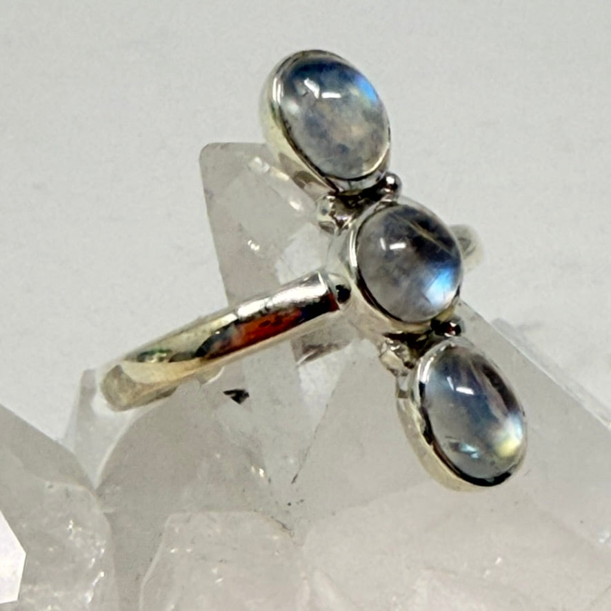 Ring - Rainbow Moonstone - Size 9