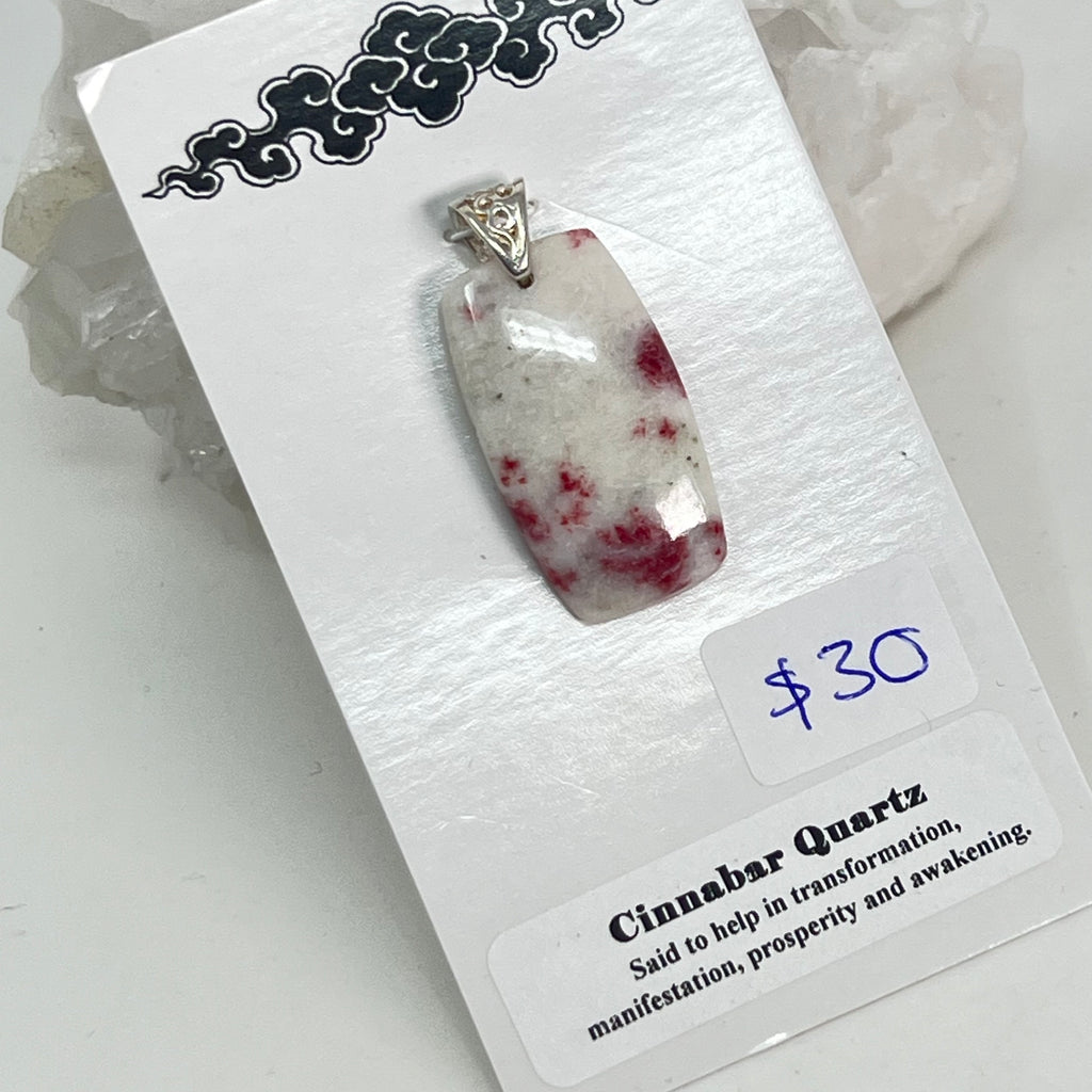 Pendant - Cinnabar Quartz
