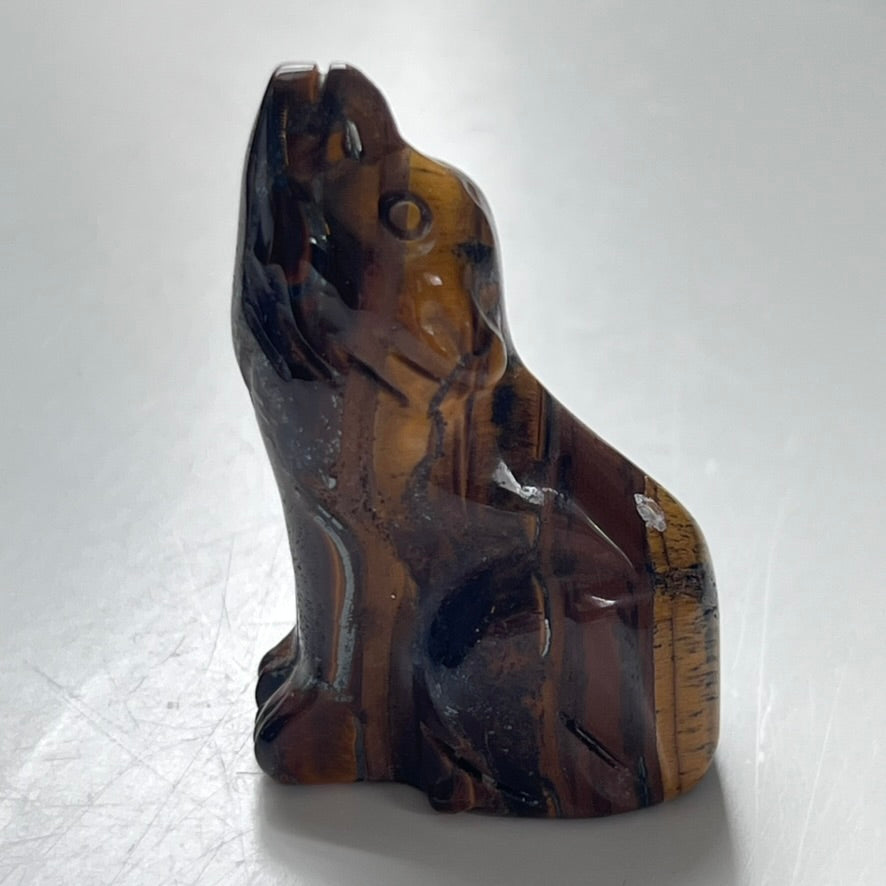 Carved Crystal Wolf - Assorted Stone