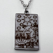 Load image into Gallery viewer, Tarot Pendant - The Star (Stainless Steel)
