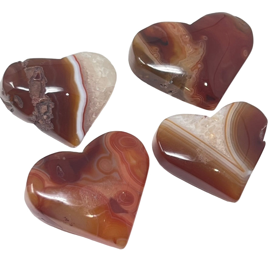 Carnelian Puffy Heart (Large) - $30