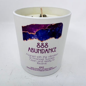 Coconut Soy Wax Candle - 888 Abundance