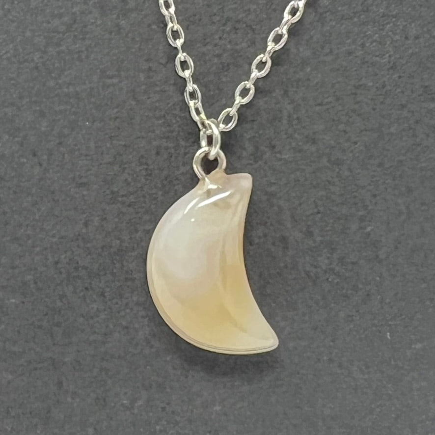 Necklace by Cunning & Kind - Peach Moonstone Pendant