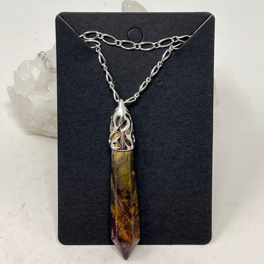Necklace by Cunning & Kind - Jasper Crystal Point