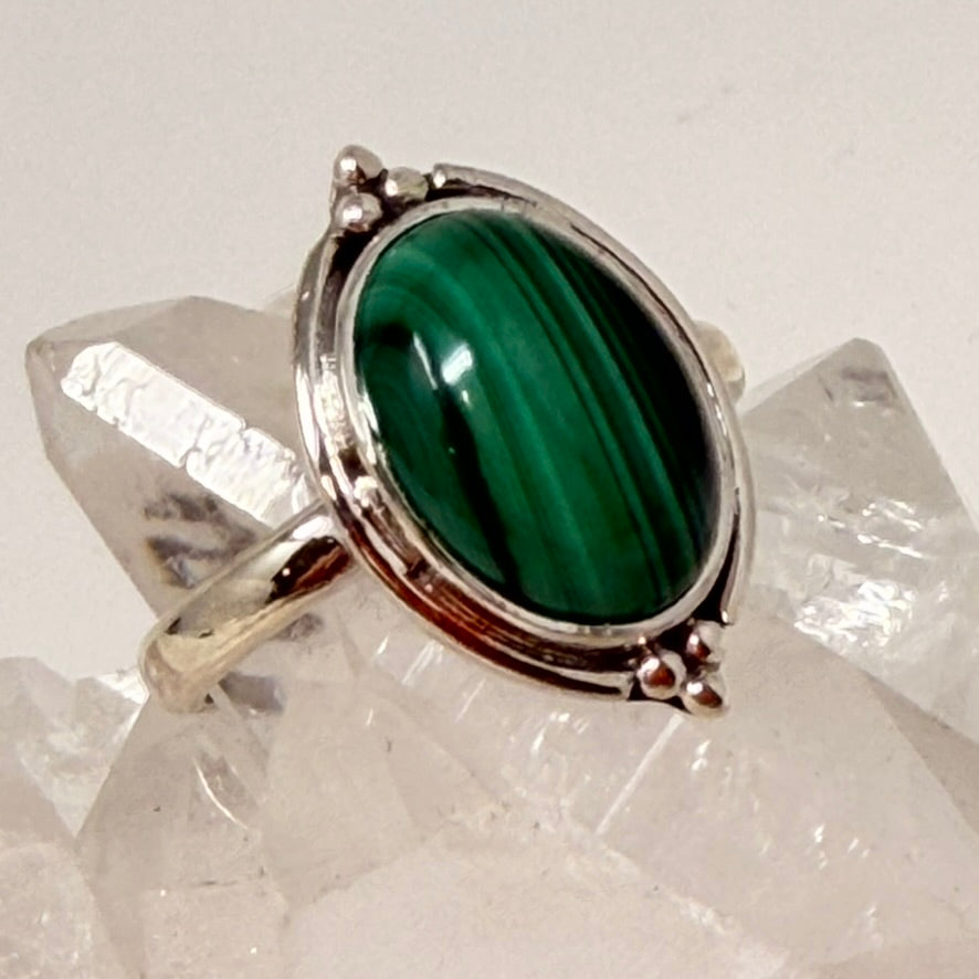 Ring - Malachite - Size 10