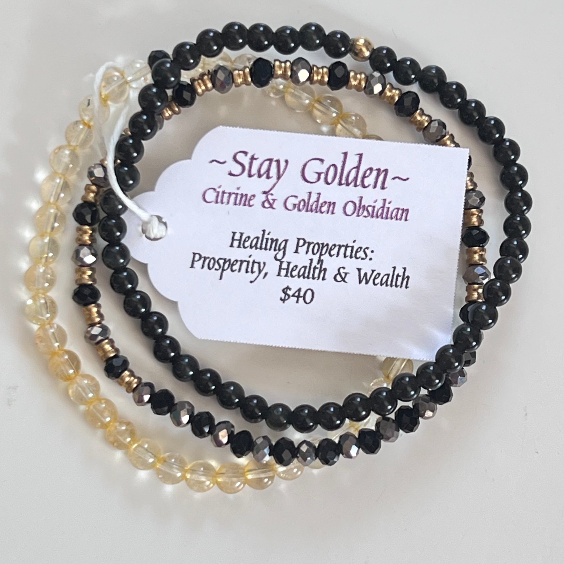 Bracelet Set by SoulSkin - Stay Golden