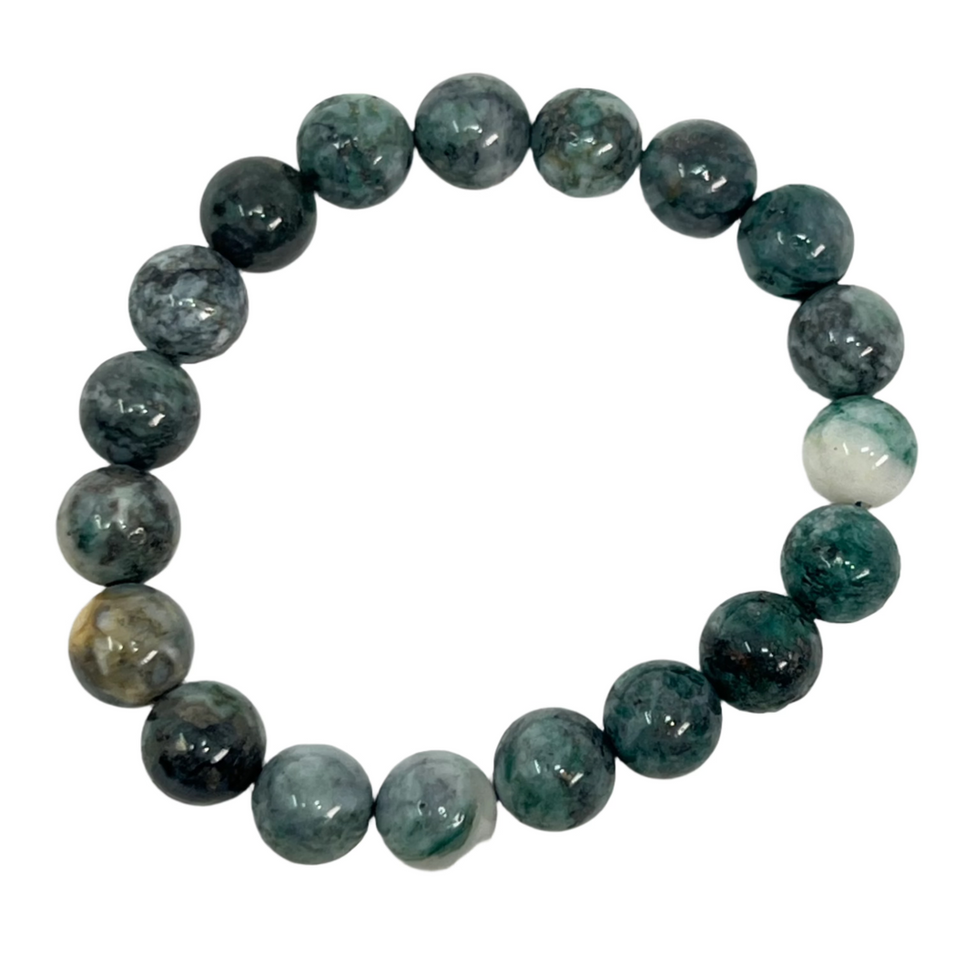Bracelet - Moss Agate 10mm