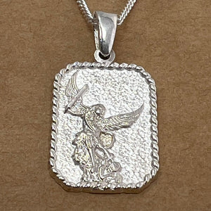 Quartz & Canary Archangel Michael Necklace