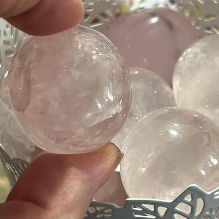 Rose Quartz - Large Tumbled (With Inclusions)