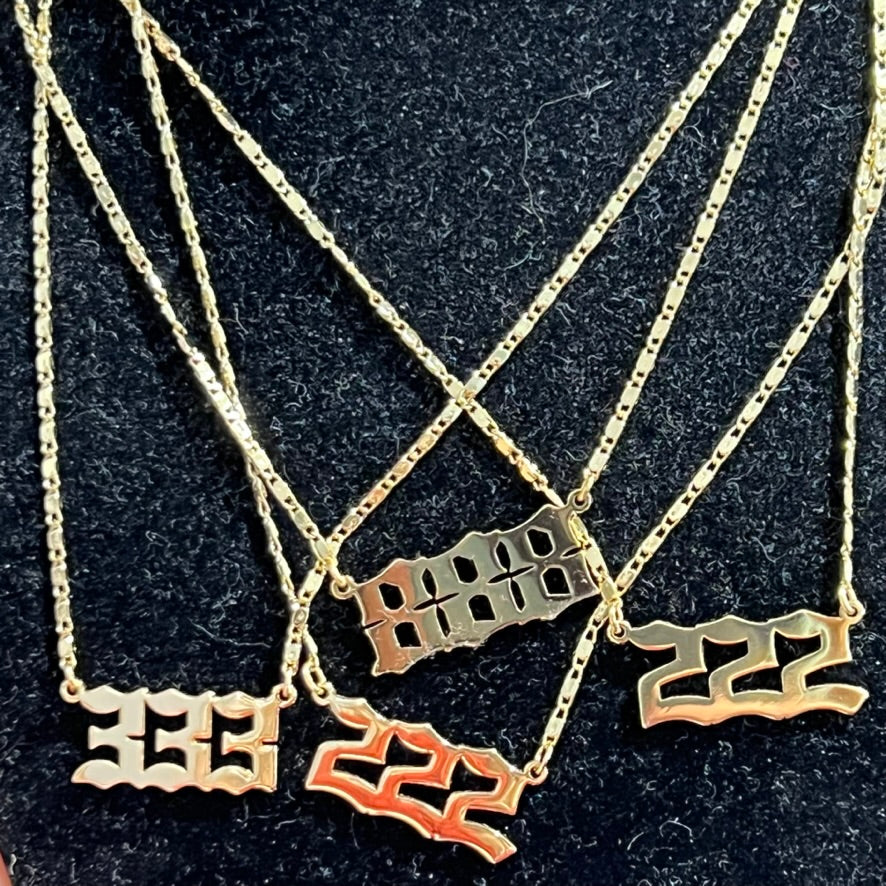 Quartz & Canary Angel Numerology Necklace | 14K Gold Filled