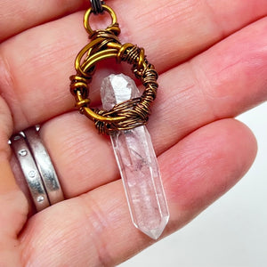 Necklace by Amy Nicholls - Clear Quartz Point
