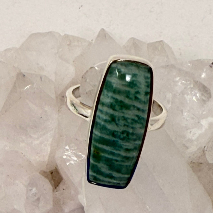 Ring - Amazonite (Quebec) - Size 8