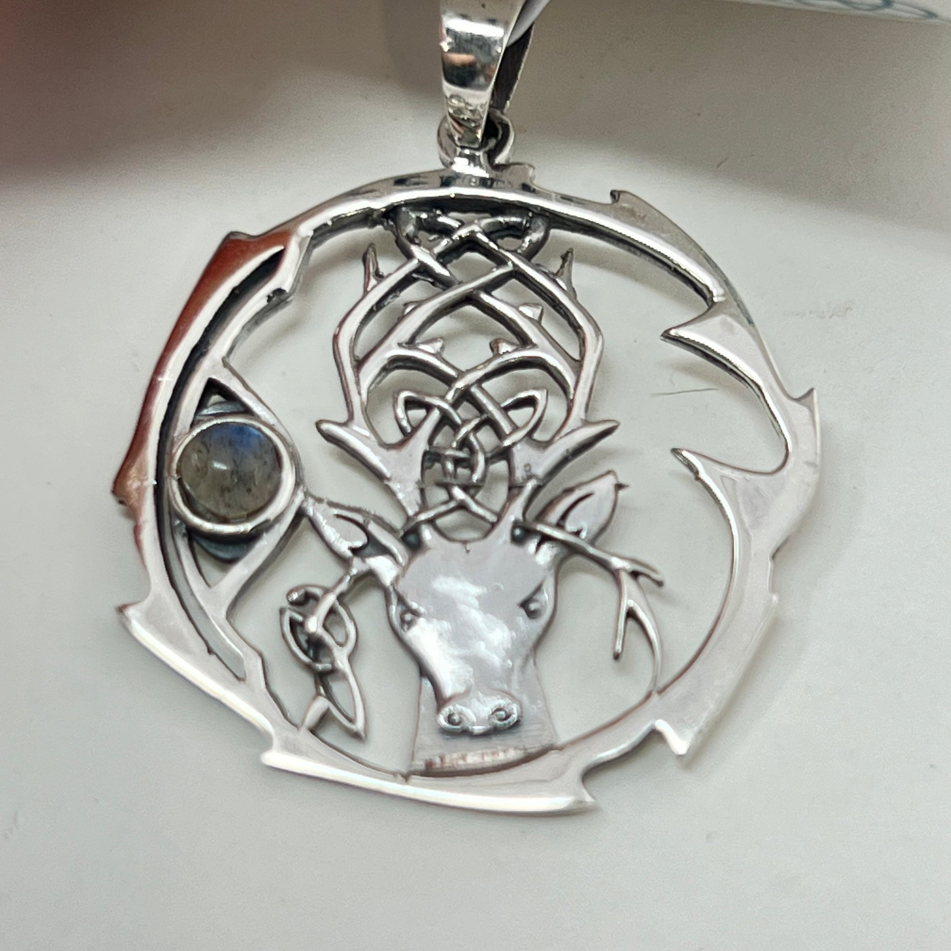 Pendant - Sterling Silver Celtic Deer
