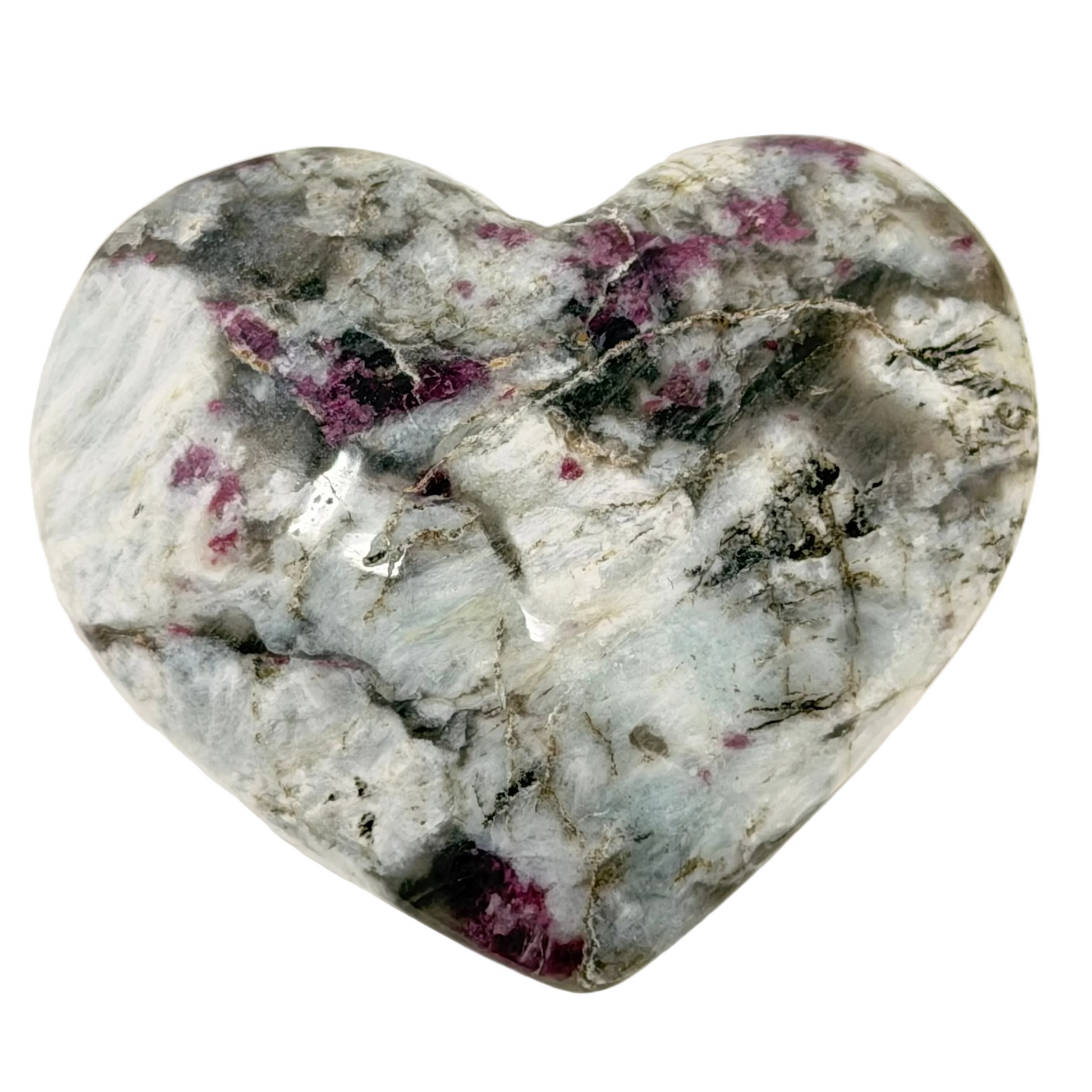 Pink Tourmaline Puffy Heart