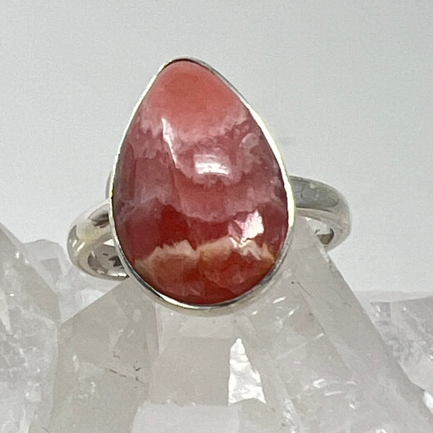 Ring - Rhodocrosite - Size 8
