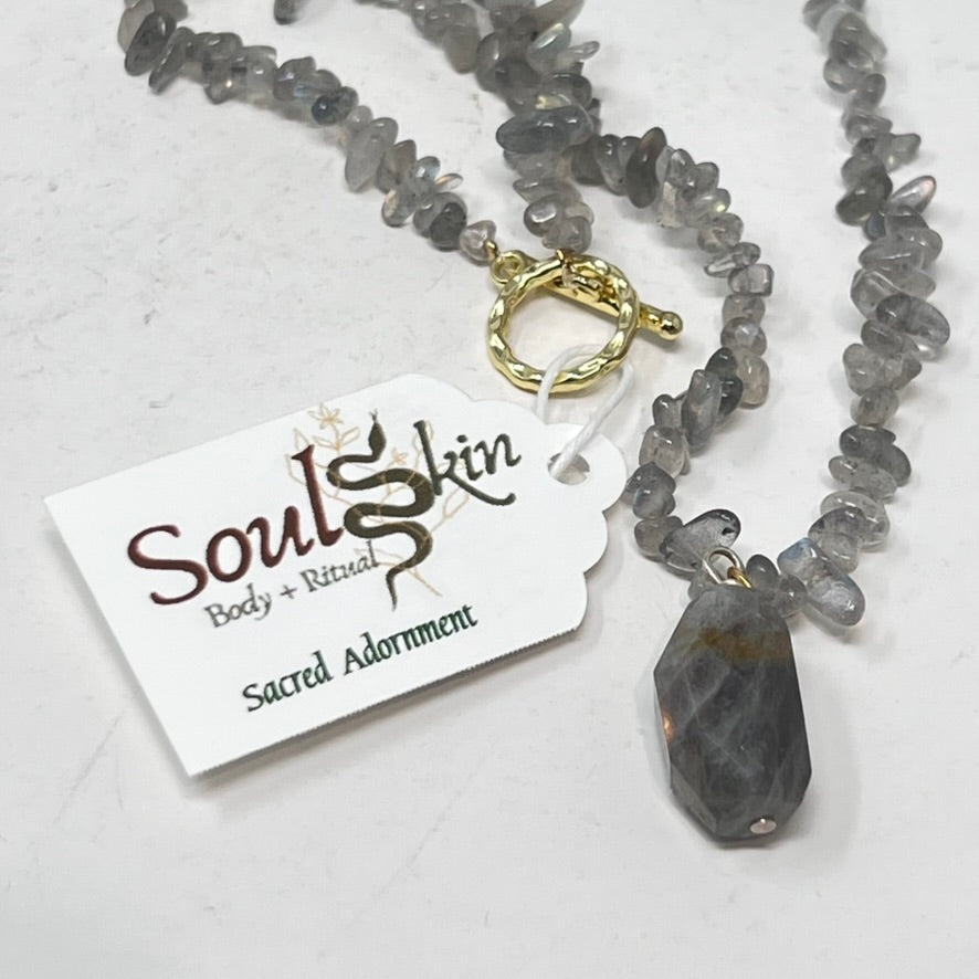 Labradorite Amulet Necklace by SoulSkin