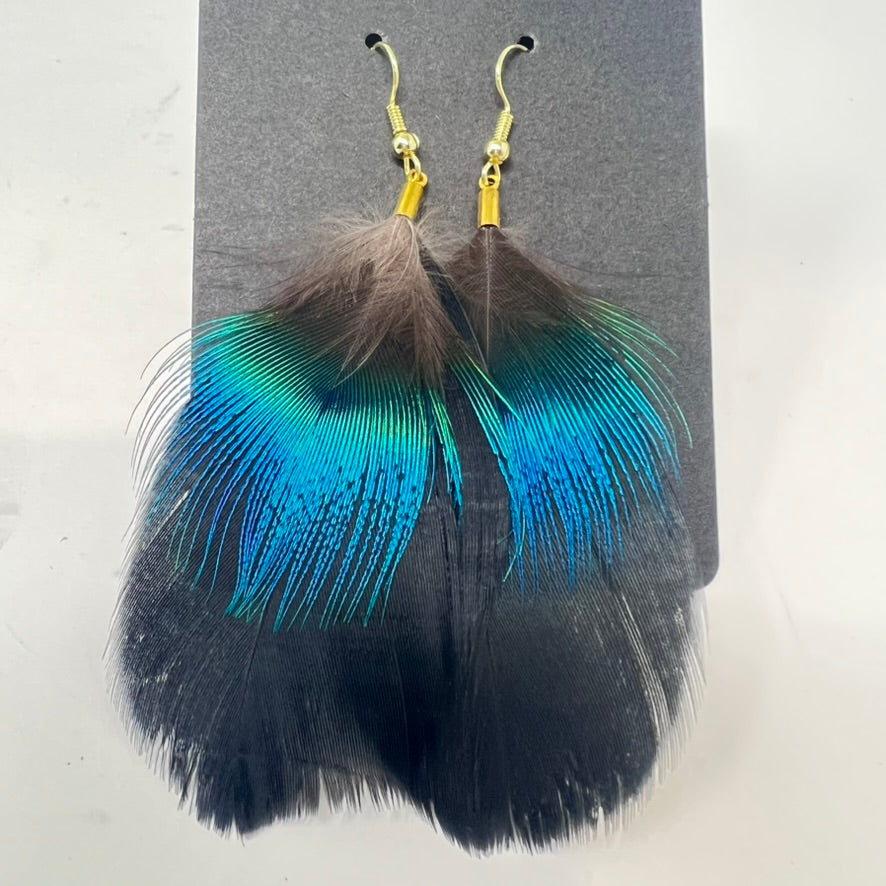 Feather Earrings by BlakByrd - Goose & Peacock