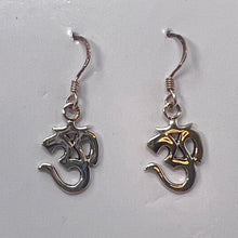 Load image into Gallery viewer, Earrings - Dangly Om
