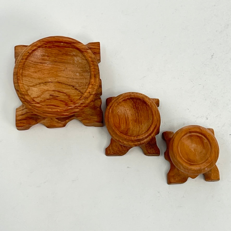 Wood Sphere Stand (3 sizes)
