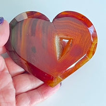 Load image into Gallery viewer, Carnelian Flat Heart with Stand
