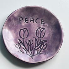 Load image into Gallery viewer, Handmade Pottery Chakra Plate &quot;Peace&quot;
